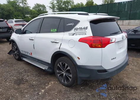 2015 Toyota Rav4 Limited from USA, damaged, VIN 2T3DFREV2FW272501